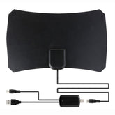 50 Miles Range 25dBi High Gain Digital Indoor HDTV Antenna with 3m Coaxial Cable, 50 Miles 25dBi Black